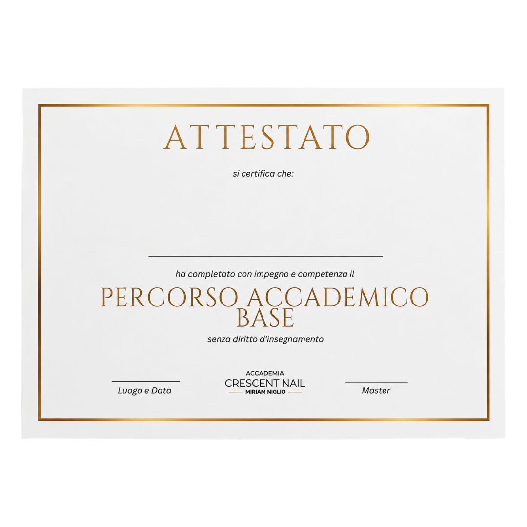 Attestato Percorso Accademico Base