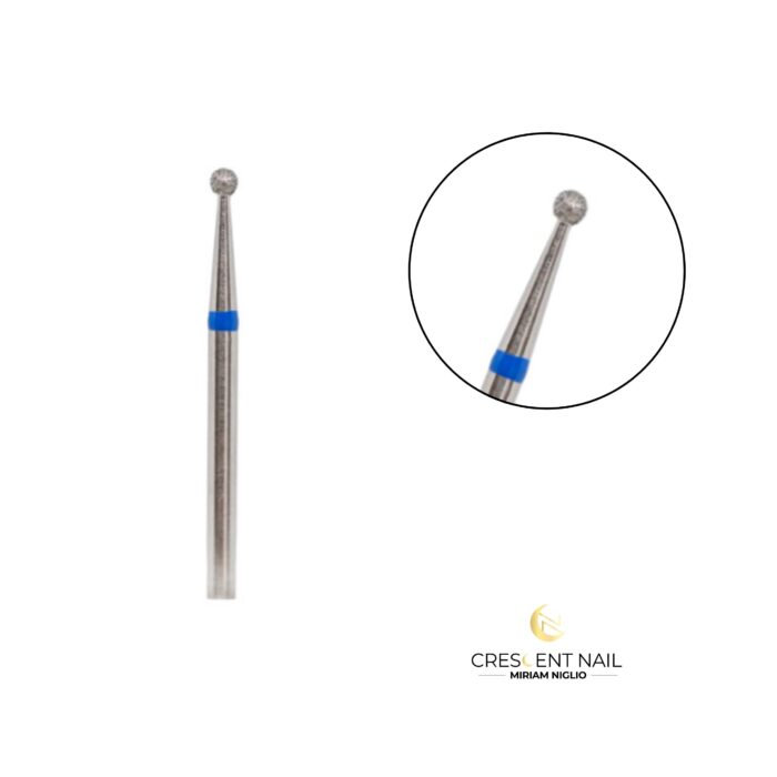 Punta diamantata "ball" blu 023 Crescent Nail - immagine 1