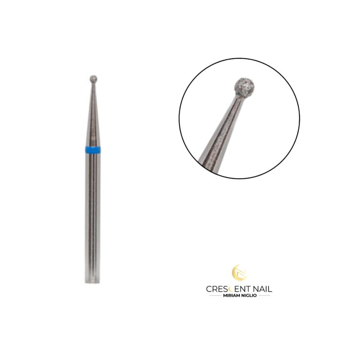 Punta diamantata "ball" blu 012 Crescent Nail - immagine 1