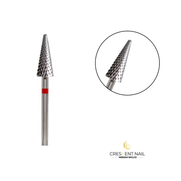 Punta rimozione a cono rossa Crescent Nail - immagine 1