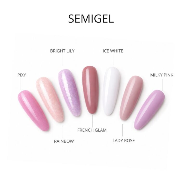 Semigel Milky Pink 15ml Crescent Nail - immagine 3