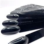 Tip ovali nere confezione da 50 pezzi Crescent Nail