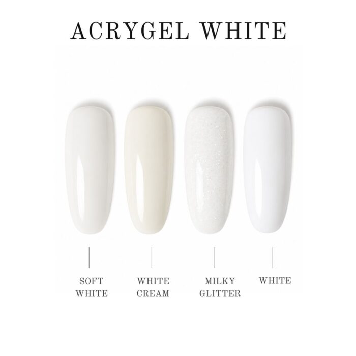 Acrygel 30gr Soft White Crescent Nail - immagine 3