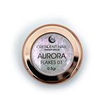 Polvere aurora flakes 01 Crescent Nail