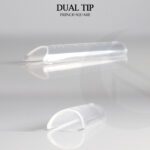 Dual tip french square Crescent Nail