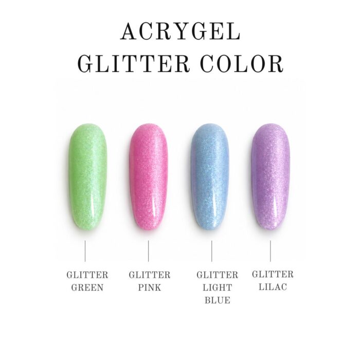 Acrygel 30gr Glitter Pink Crescent Nail - immagine 3