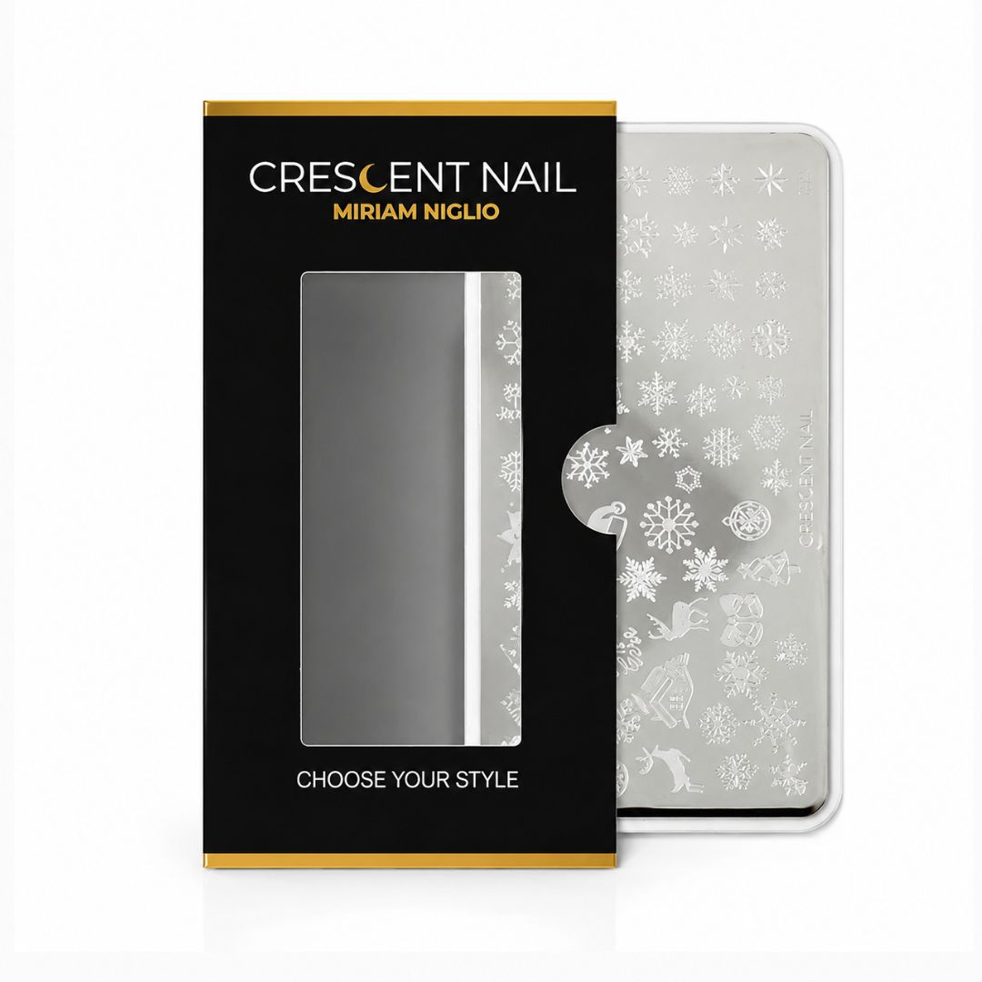 christmas Stamping 02 christmas Crescent Nail - immagine 1