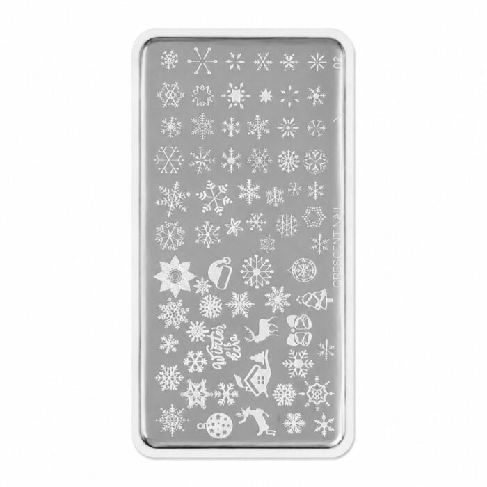 Stamping 02 christmas Crescent Nail - immagine 2