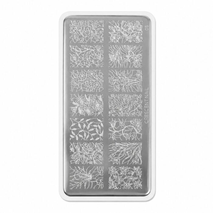 Stamping 05 flower Crescent Nail - immagine 2
