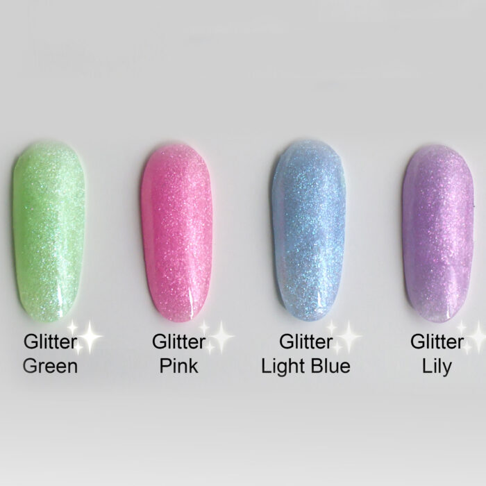 Acrygel 30g "Glitter Green" Crescent Nail - immagine 3