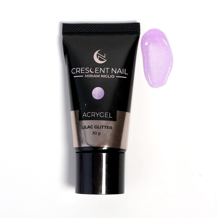 Acrygel 30g "Glitter Lilac" Crescent Nail - immagine 1