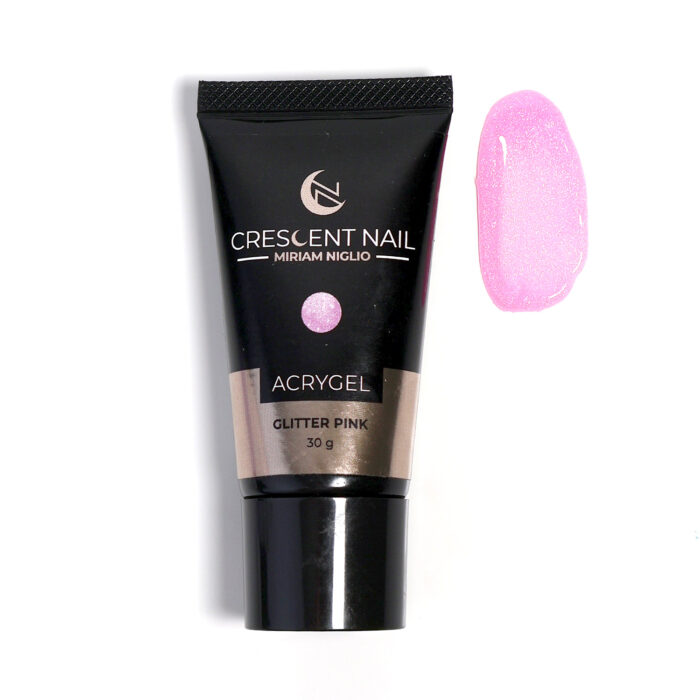 Acrygel 30g "Glitter Pink" Crescent Nail - immagine 1