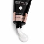 Acrygel 30gr White Shimmer Crescent Nail