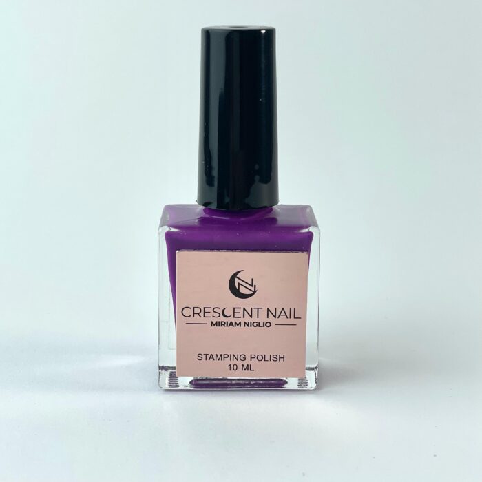 Stamping Polish 10 ml Viola Scuro Crescent Nail - immagine 1