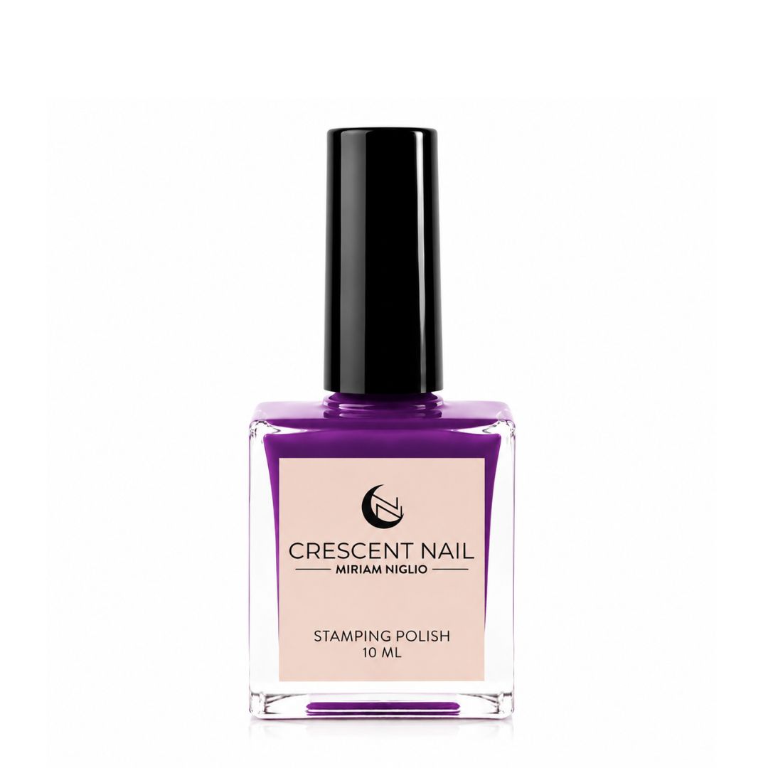 viola scuro Stamping Polish 10 ml Viola Scuro Crescent Nail - immagine 1